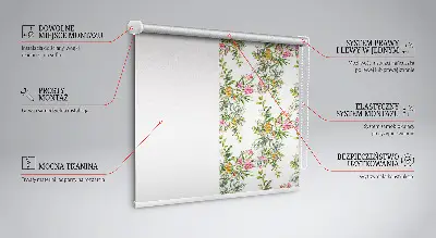 Rollo lichtundurchlässig Blumen