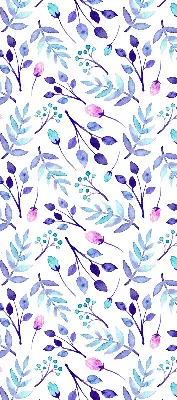 Fenster rollo Blaue Blumen