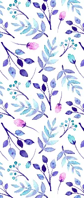 Fenster rollo Blaue Blumen