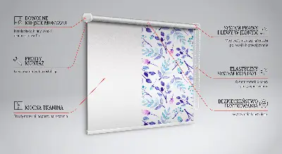 Fenster rollo Blaue Blumen