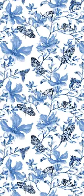 Rollo lichtundurchlässig Blaue Schmetterlinge