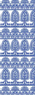 Rollo lichtundurchlässig Blaues Muster
