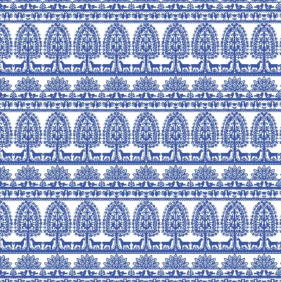 Rollo lichtundurchlässig Blaues Muster