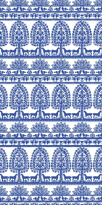Rollo lichtundurchlässig Blaues Muster