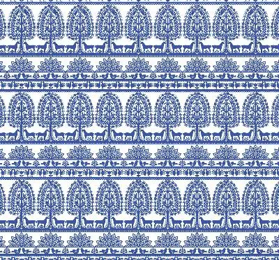 Rollo lichtundurchlässig Blaues Muster