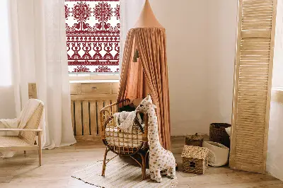 Fenster rollo Braunes Muster