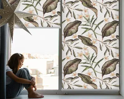 Fenster rollo Blumen mit Stielen