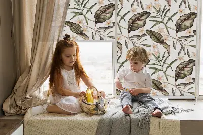 Fenster rollo Blumen mit Stielen