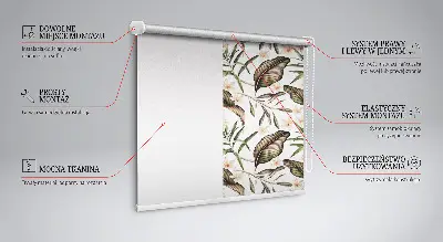 Fenster rollo Blumen mit Stielen