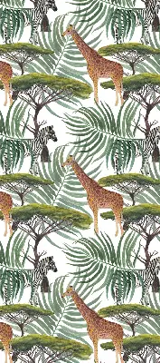 Fenster rollo Tiere und Bäume