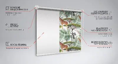 Fenster rollo Tiere und Bäume