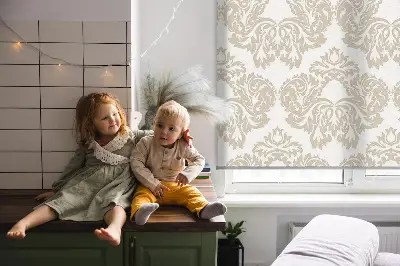 Rollo lichtundurchlässig Beige Muster