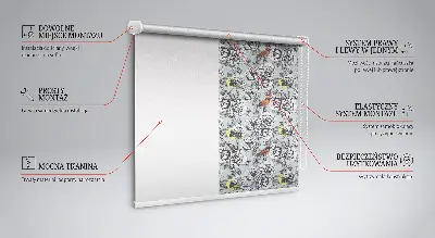 Fenster rollo Blumen