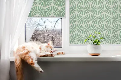 Fenster rollo Grüner Slalom