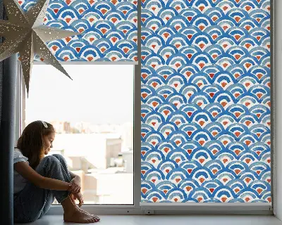Fenster rollo Bunte Schuppen
