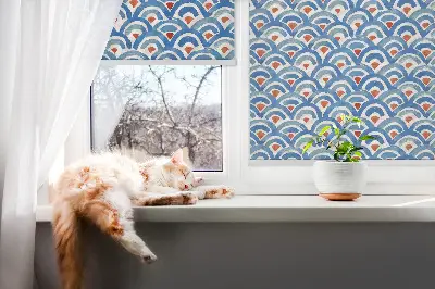 Fenster rollo Bunte Schuppen