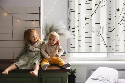 Rollo lichtundurchlässig Birken
