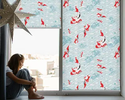 Fenster rollo Fische im Wasser
