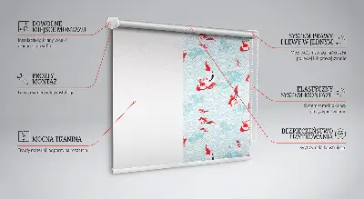 Fenster rollo Fische im Wasser