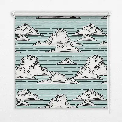 Rollo lichtundurchlässig Wolken