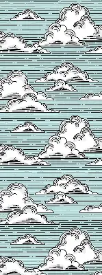 Rollo lichtundurchlässig Wolken