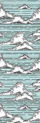 Rollo lichtundurchlässig Wolken