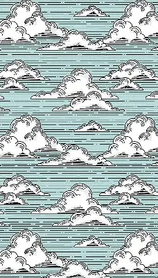 Rollo lichtundurchlässig Wolken