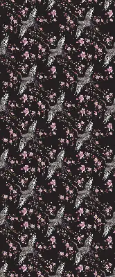 Fenster rollo Reiher und Blumen