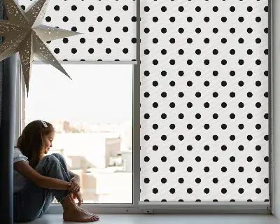 Fenster rollo Schwarze Punkte