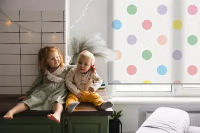 Verdunkelungsrollo Bunte Punkte