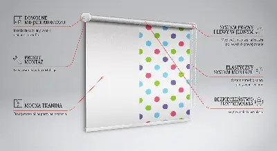 Fenster rollo Bunte Punkte