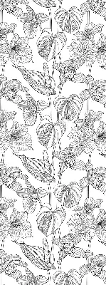 Verdunkelungsrollo Gezeichnete Blumen