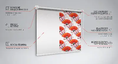 Fenster rollo Rote Fans