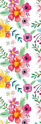 Rollo lichtundurchlässig Gemalte Blumen