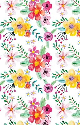 Rollo lichtundurchlässig Gemalte Blumen