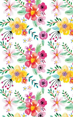 Rollo lichtundurchlässig Gemalte Blumen