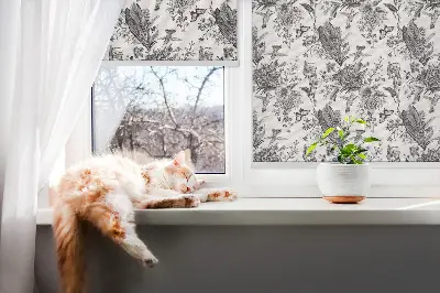 Rollo lichtundurchlässig Gezeichnete Natur