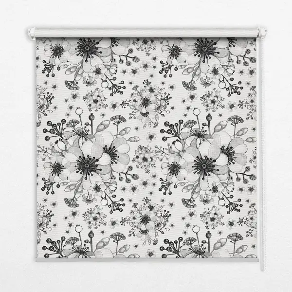 Fenster rollo Gezeichnete Blume