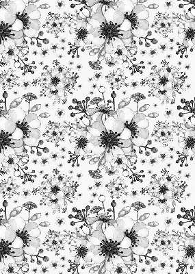Fenster rollo Gezeichnete Blume