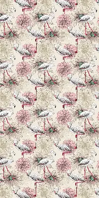 Verdunkelungsrollo Weiße Flamingos