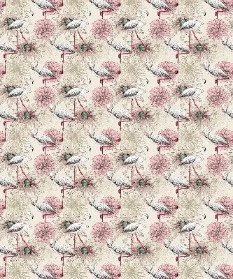 Verdunkelungsrollo Weiße Flamingos