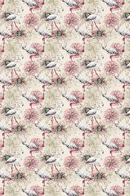 Verdunkelungsrollo Weiße Flamingos