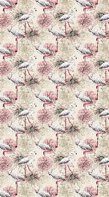 Verdunkelungsrollo Weiße Flamingos
