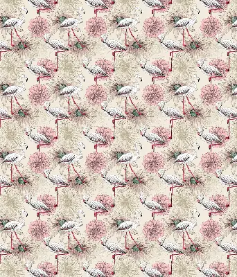 Verdunkelungsrollo Weiße Flamingos