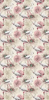 Verdunkelungsrollo Weiße Flamingos
