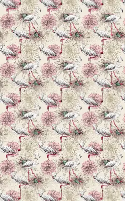 Verdunkelungsrollo Weiße Flamingos