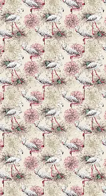 Verdunkelungsrollo Weiße Flamingos