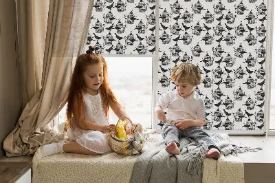 Fenster rollo Schwarze Raben