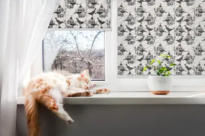 Fenster rollo Schwarze Raben