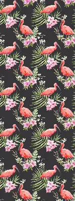 Rollo lichtundurchlässig Flamingos auf Pflanzen